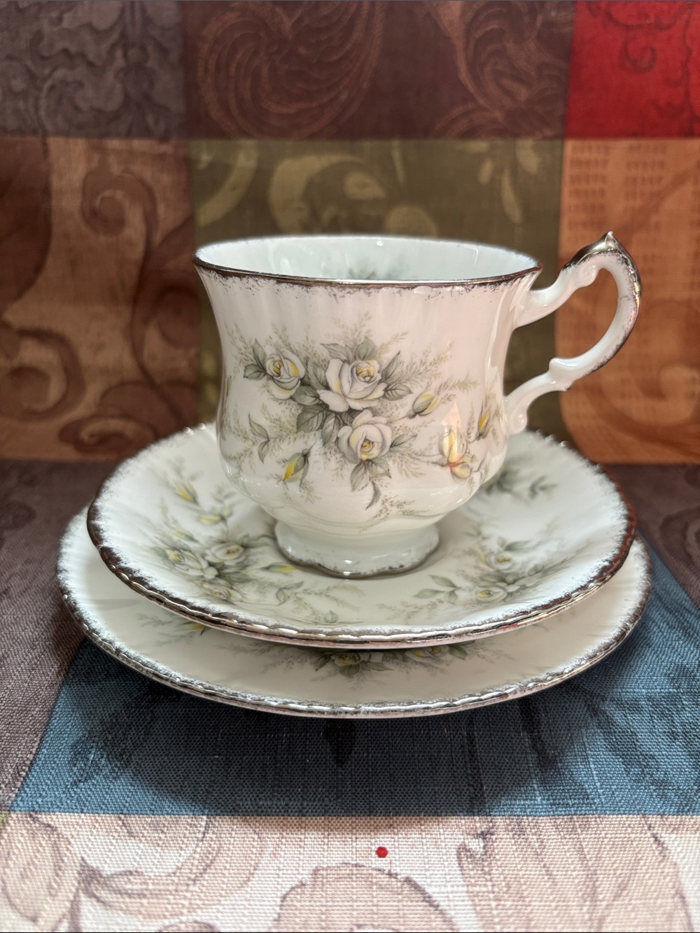 🤴Vintage Paragon “First Love” Tea  Cup, Saucer, Bread and Butter Plate.
